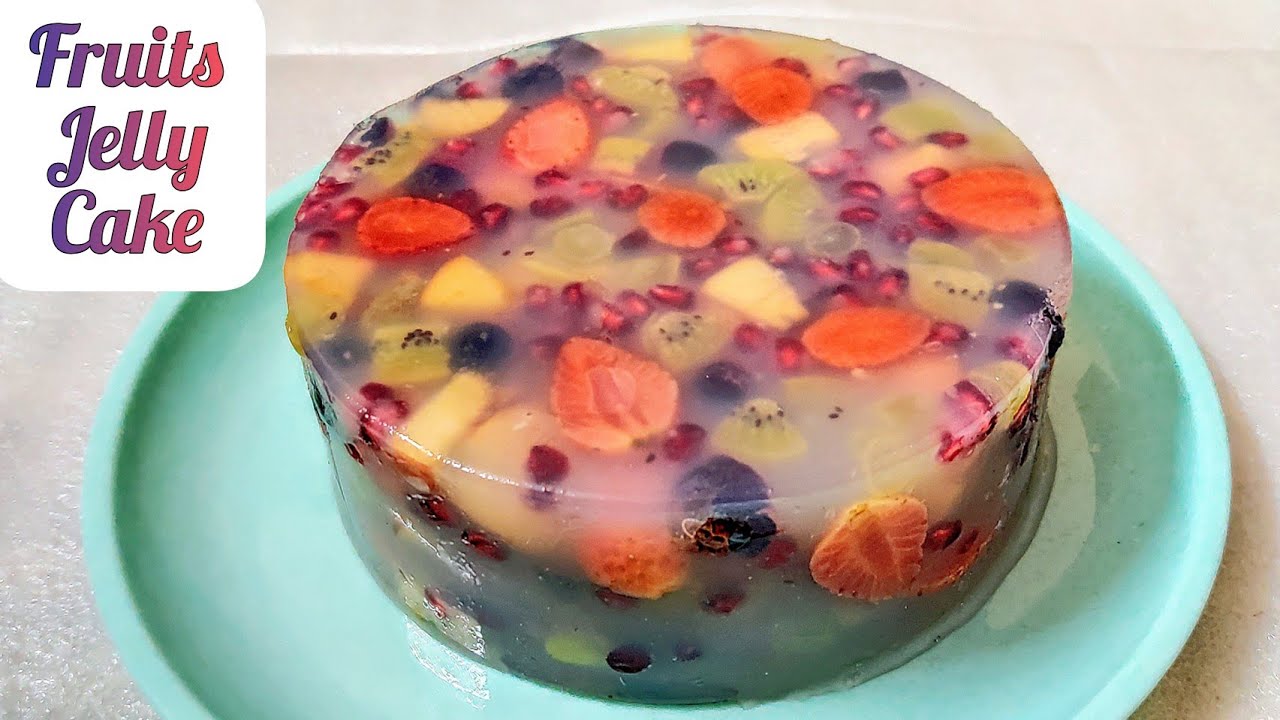 Fruit Jelly Cake | फ्रूट जेली केक | Fruit Jelly Cake Recipe | Without Gelatin – Dessert Recipe | Svadaniya