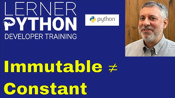 Python immutable vs. constants — how are they different?