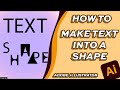 How to Make Text into Shapes in Adobe Illustrator * Two Ways *