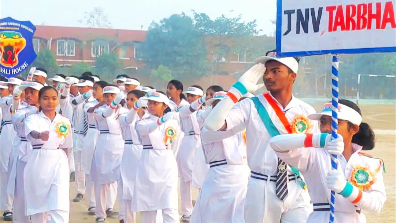 Celebration Of 77th Republic Day, JNV Tarbha Sonepur, 