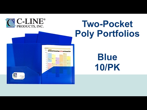 two-pocket-heavyweight-poly-portfolio-folder-blue,-10/pk---c-line-products---32955