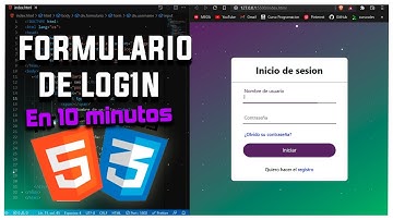 CREA UN FORMULARIO DE INCIO DE SESION CON HTML Y CSS | Fácil y Rápido!