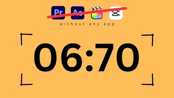 how to make a countdown without any app