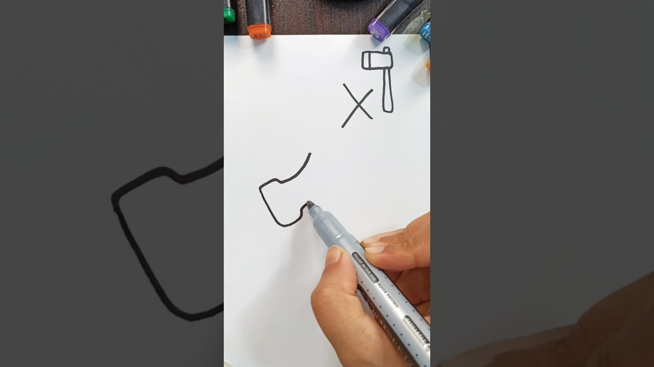 How To Draw Axe Step by Step 