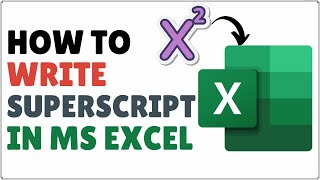 How to Add Superscript in Excel