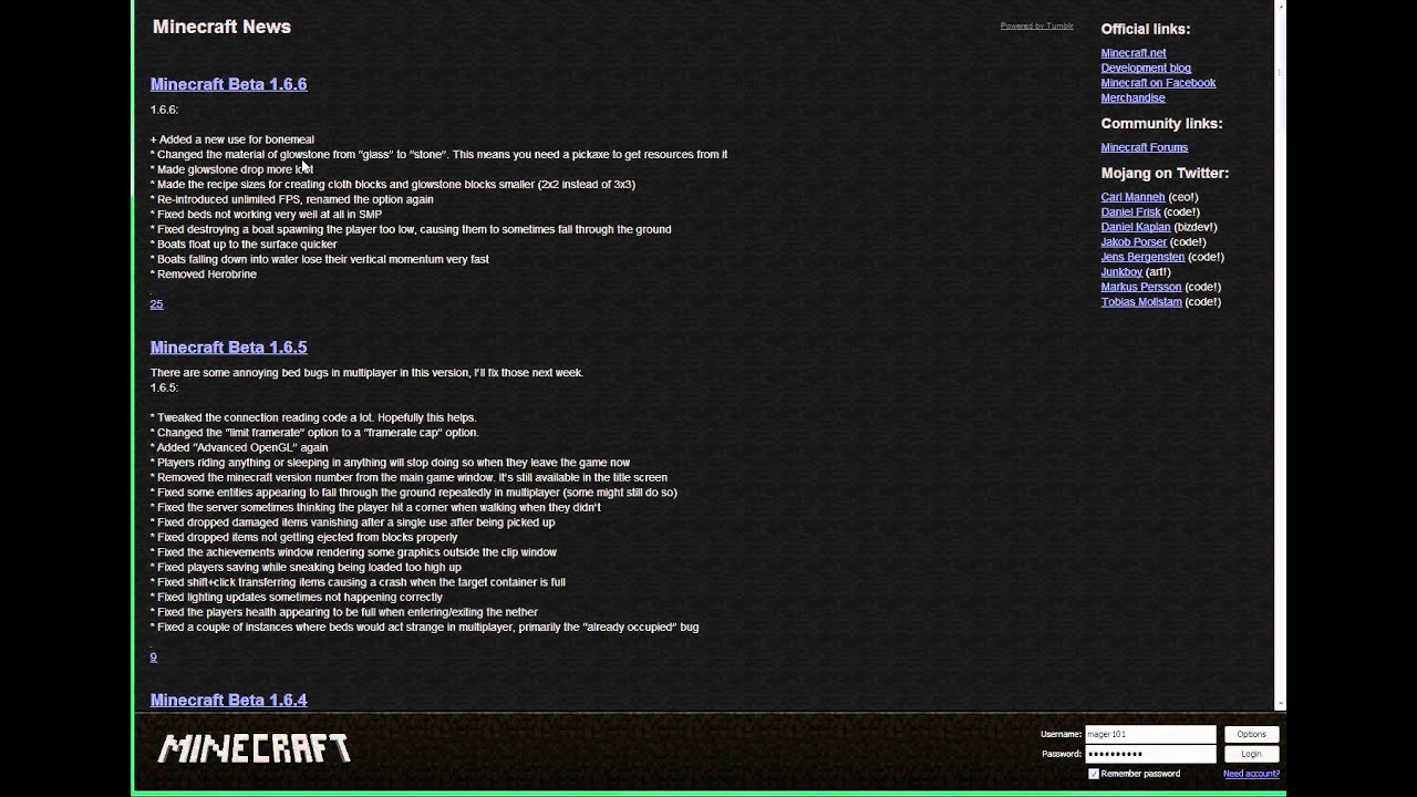 Minecraft Beta 1.6.6 Update - No More Herobrine - YouTube
