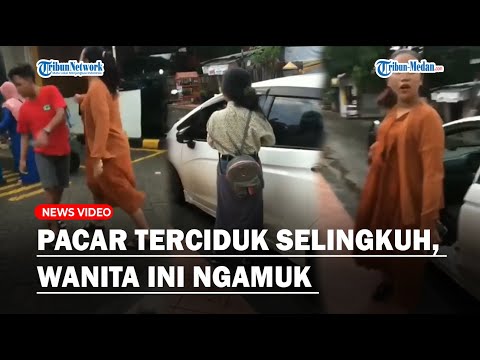 Viral Pacar Terciduk Selingkuh Sama Siswi SMA, Wanita Ini Ngamuk Jadi Tontonan Warga