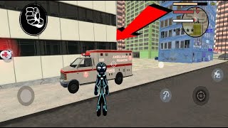 New Updated Neon Iron Stickman Rope Hero City Gangstar Mafia #009 Android Gameplay screenshot 4
