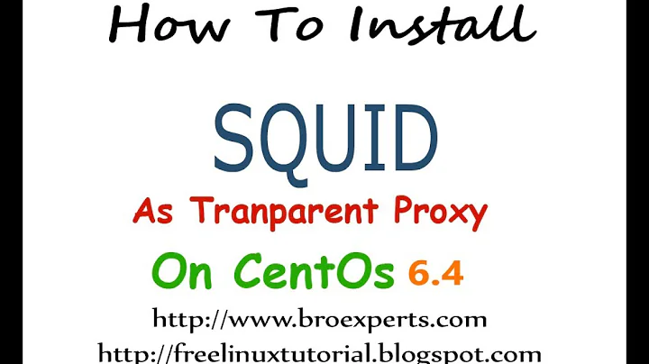 How To Install Squid as Transparent Proxy on CentOs 6.4