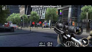 Sniper Strike Z2 London Rifle Mission 26 Human Shields Kill 2 Armored Snipers screenshot 3