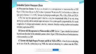 Embedded System Design/Embedded system processor choice/ Sudha /MAMSE