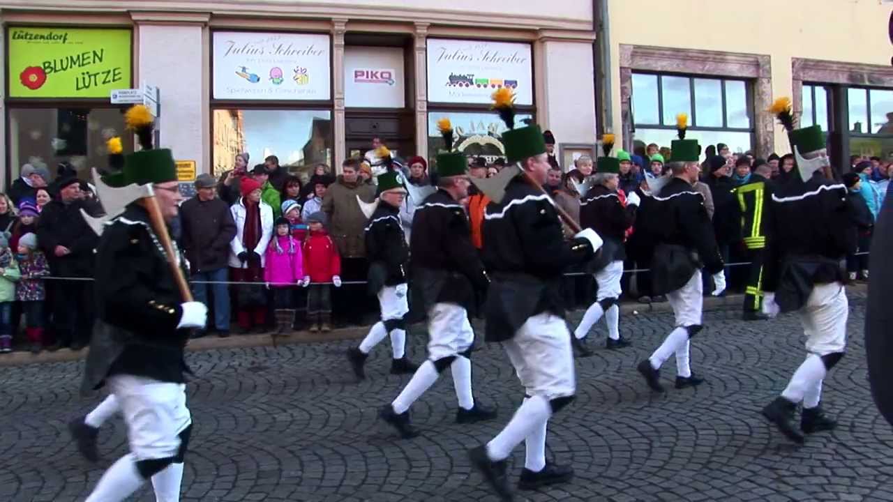 Große Bergparade 22.12.2013 Annaberg-Buchholz Erzgebirge HD 1080i