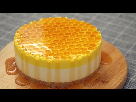 gâteau-au-fromage-au-miel-sans-cuisson(cheesecake)