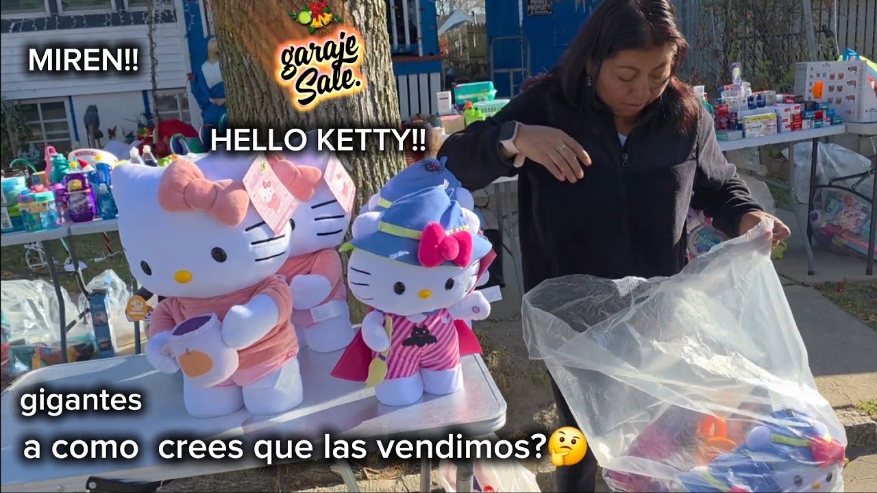 MIREN! vendimos HELLO KETTY. a como crees que las vendimos? #garajesale 
