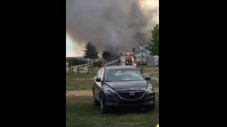 Barn Fire At Donaldson Farms