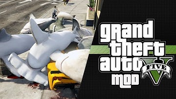 GTA 5 PC SHARK CANNON MOD! (GTA V MODDING)