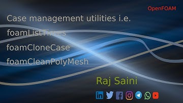 Case management utilities: OpenFOAM