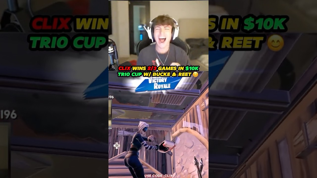 Clix x Reet X Bucke Wins 2/3 Games In 10.000$ Trio Cup 🏆 
