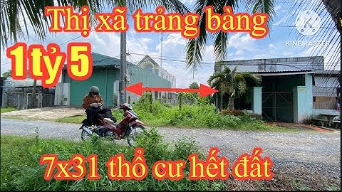 Bán đất mặt tiền nhựa thổ cư hết đất 7x31 trảng bàng Tây Ninh 