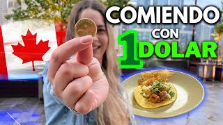 Comiendo con solo $1 peso en Toronto 🇨🇦 by Los Tres 2,212 views 1 year ago 12 minutes, 46 seconds