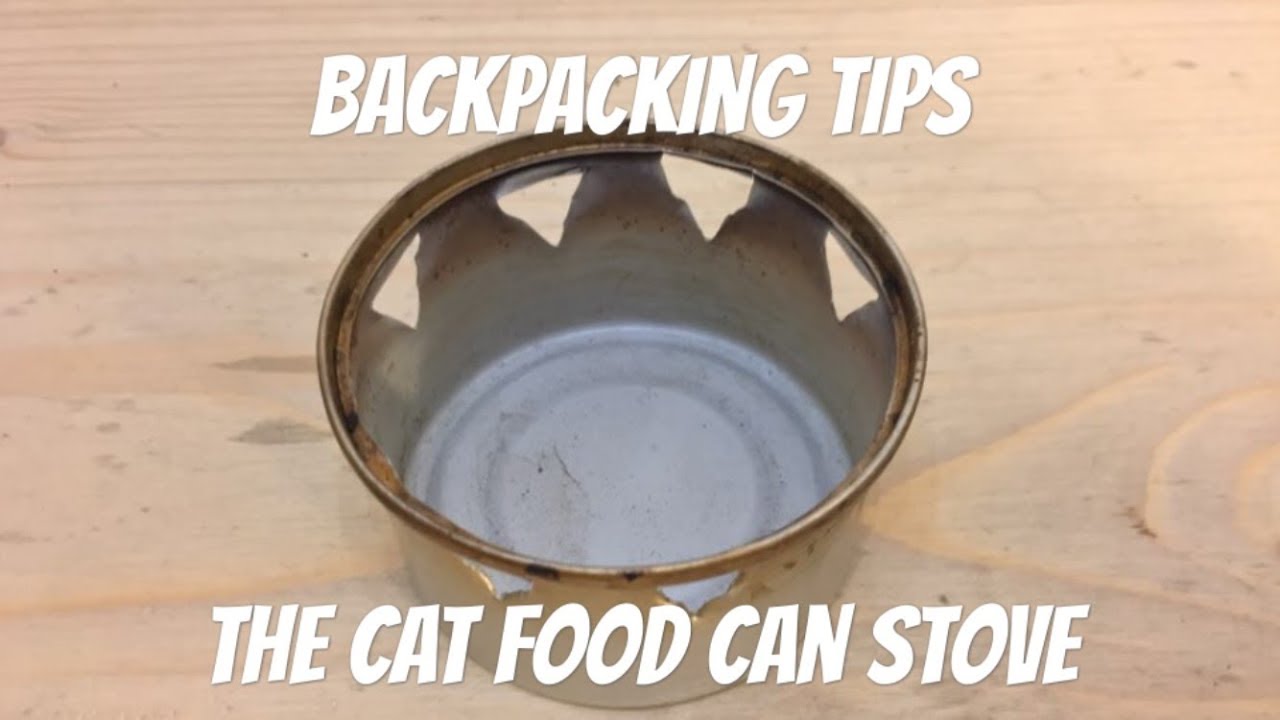 Cat can with felt wick and ti pot stand - Backpacking Light