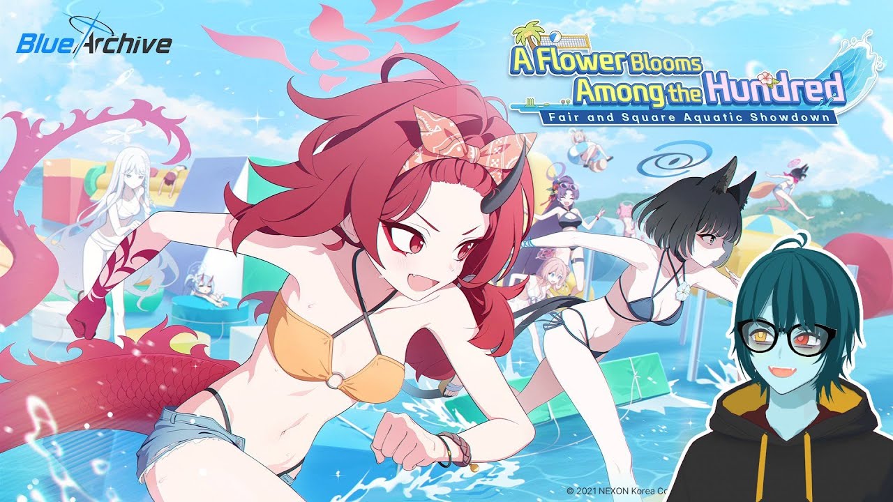 【Blue Archive】EPISÓDIO DE PRAIA LETS GOOOOOOOOO | Flower Blooms Among the Hundred | Jyra