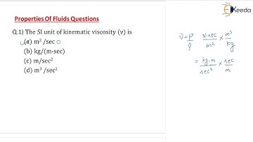 Kinematic & Dynamic Viscosity In Fluid Mechanics For GATE | Solving Numerical 1