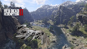 RDR2 from Above: Relaxing Condor Flight around the Map | 4K Native Max Graphics - Extreme LOD