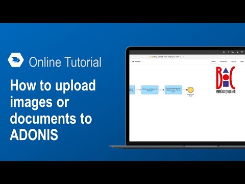 How to upload images or documents to ADONIS