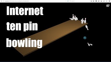 How To Make A Basic Internet Ten Pin Bowling Game, A Physics Simulation Made Using Free 3D Software