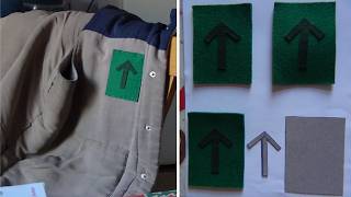 How make your own Badge, Patch with some Felt, some Glue and a Cardboard Pattern Template Stencil News