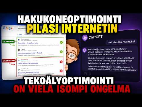 Hakukoneoptimointi pilasi netin, seuraavana tulee tekoälyoptimointi ja se on paljon isompi ongelma