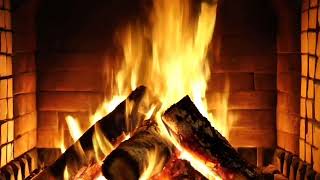 Soothing Ember Symphony Fireplace Soundscape For a Night of Harmony 🌜
