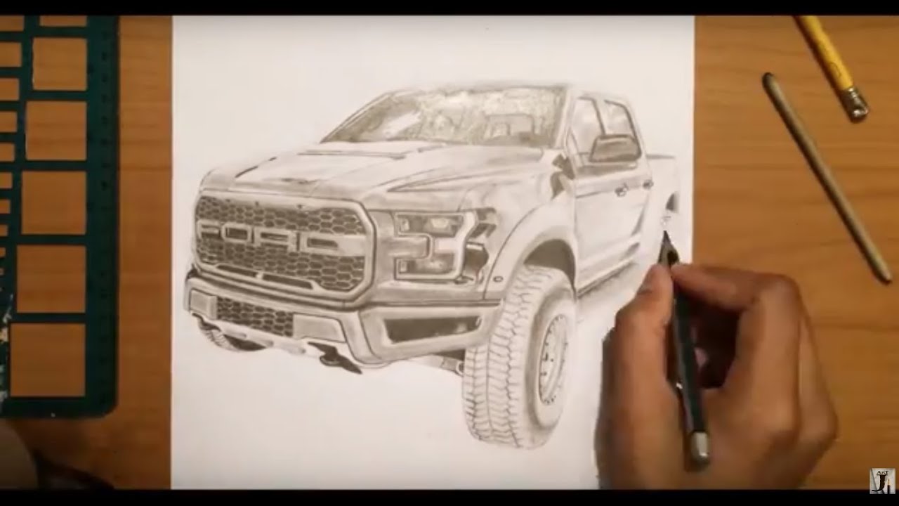 Como dibujar Ford Raptor / Speed painting Ford Raptor - thptnganamst.edu.vn