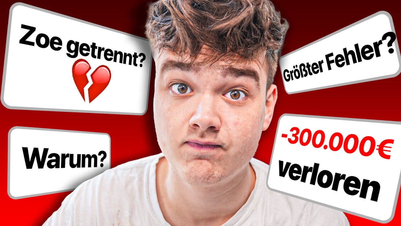 REALTALK: Mit Zoe getrennt? Mein Größter Verlust? Wie viel Geld? Keine Freunde?