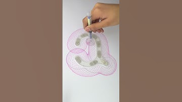 Relaxing Loops That Melt Stress Away: Mesmerizing Spirograph Art #asmr #art #spirograph #shorts