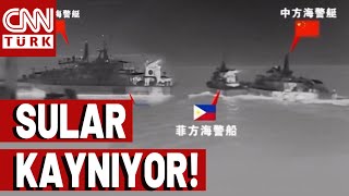 Güney Asyada Tansiyon Yükseldi Çin-Filipinler Sahil Güvenlik Gemileri Çarpıştı...