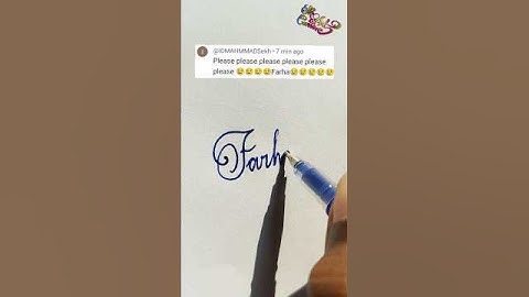 stylish name | Farha | sk cursive art | how to make a stylish name | stylish signature