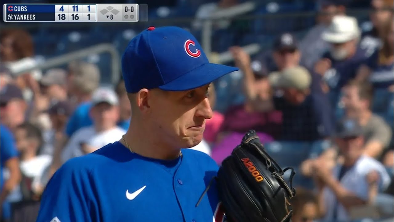Cubs' 1B Frank Schwindel's 35-mph pitch gets smashed for homer by