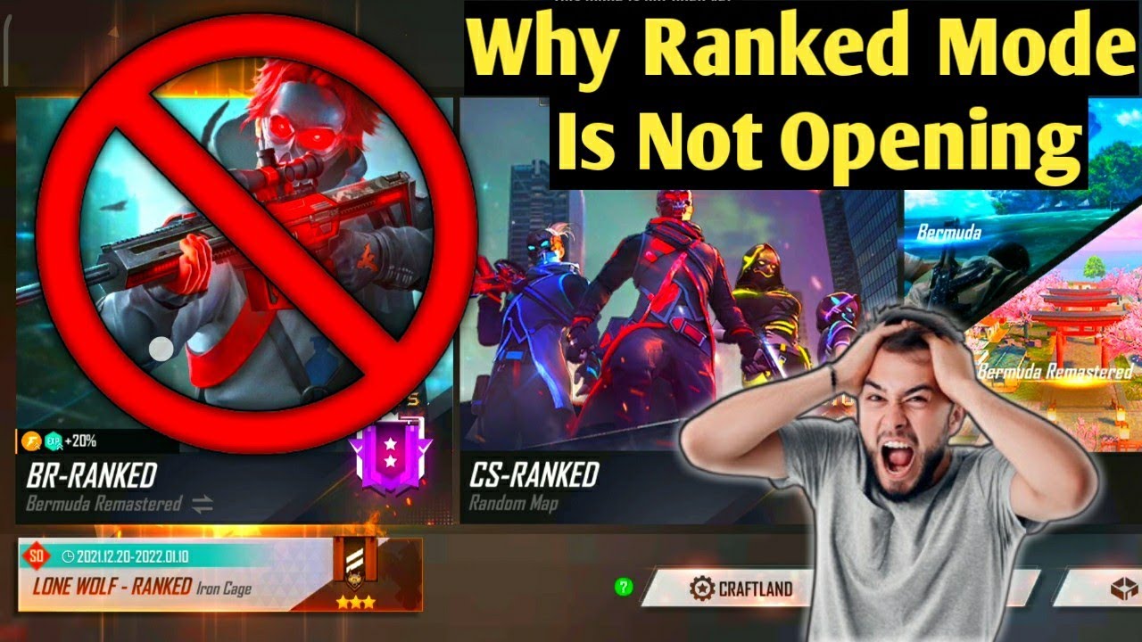WHY RANKED MODE IS NOT OPENING ??😠 RANKED GAME KYU NAHI CHAL RAHA ?? RANKED MODE KANO CHOLCHE NA ??😠