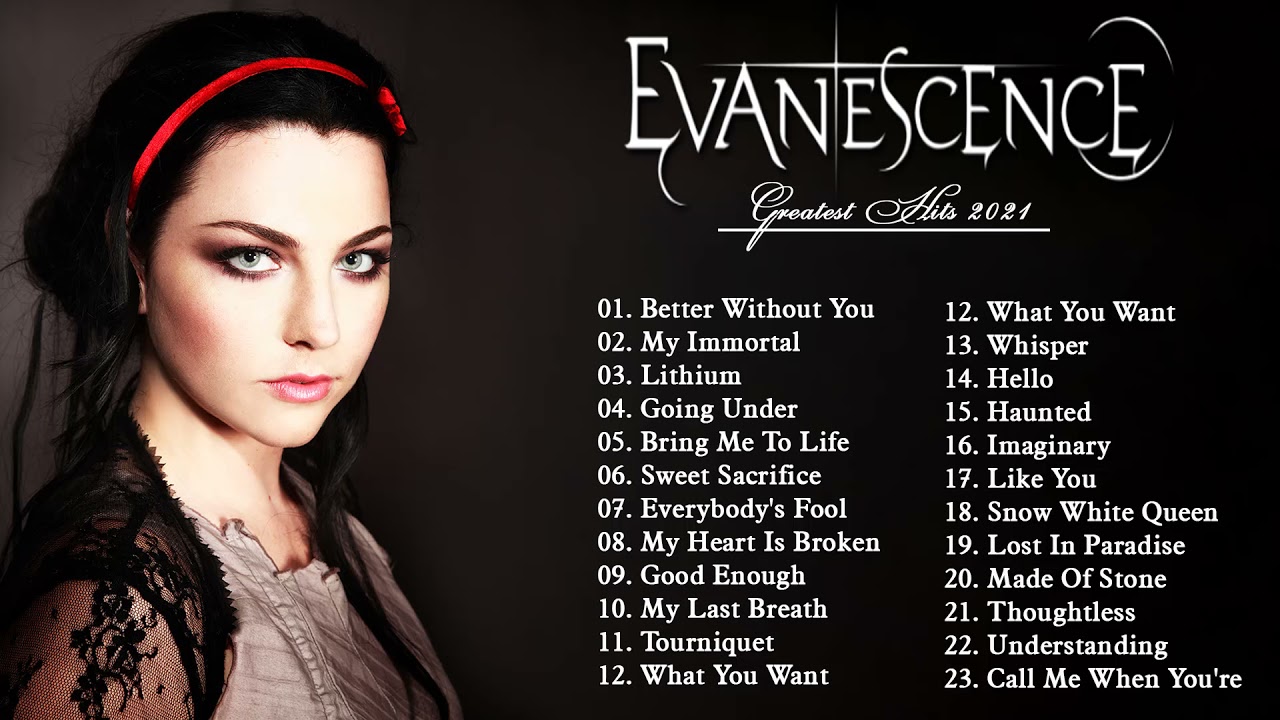 evanescence tour songs