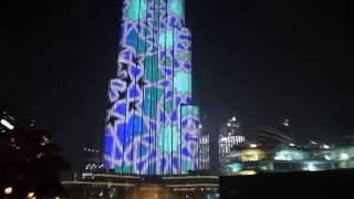 Burj Khalifa #World Highest Building with Music & Light Shadow