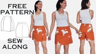 SEW This CUTE Skort with Me! 🔥 Free Pattern + Beginner-Friendly Tutorial"