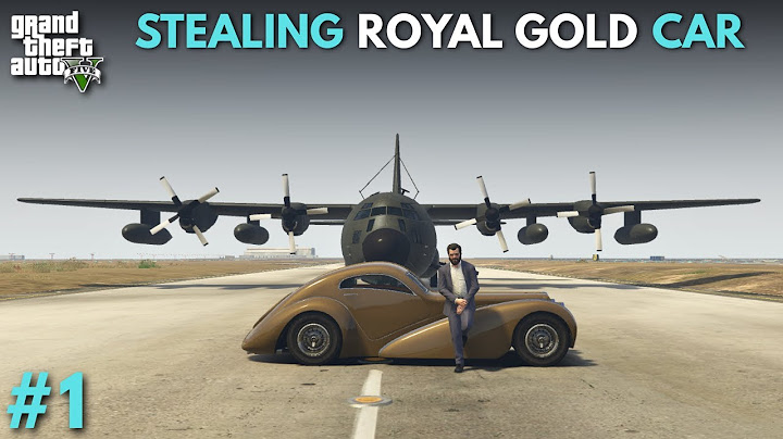 I STOLE A ROYAL GOLD CAR | GTA V GAMEPLAY #1