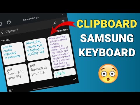 Video: Bagaimana Anda mengakses clipboard di Galaxy s7?