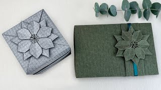 Gift Wrapping | 長方形禮物包裝设计+摺紙花教學（2023 禮物包裝）