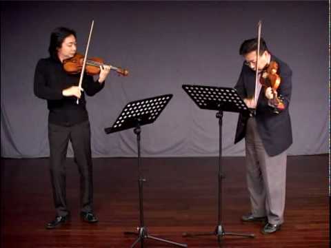 Beriot Duo Concertante No.1 for 2 violins, 1st movt