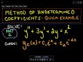 Method of Undetermined Coefficients - Part 2