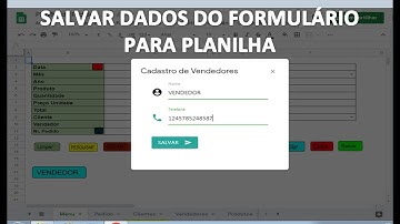 Planilhas Google - Salvar Dados de Formulário HTML para Planilha - Aula 29