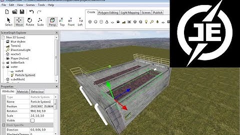 Virtual 3D wastewater reactor type SBR (sequencing batch) created with CopperCube - part 1